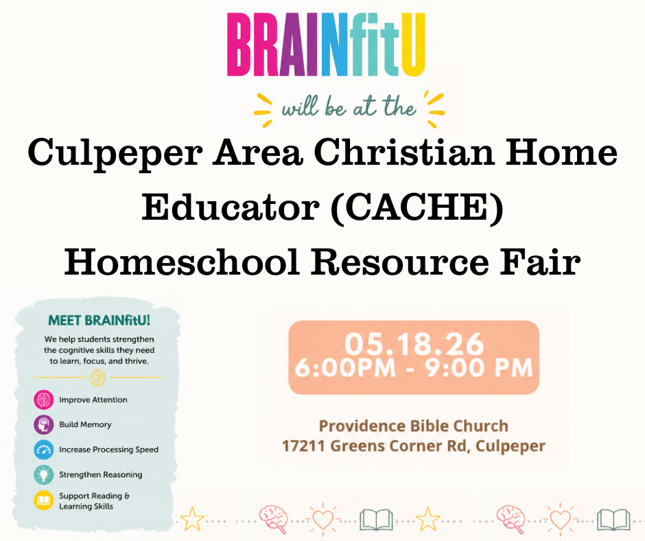 CACHE Fair Brainfitu is attending Homeschool Fair on May 18, 2026